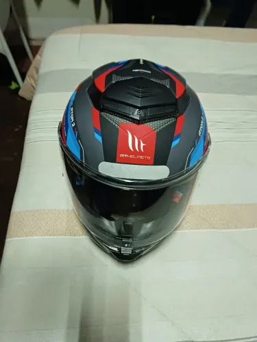 Capacete MT Atom 2 Escamoteável Robocop C/óculos solar