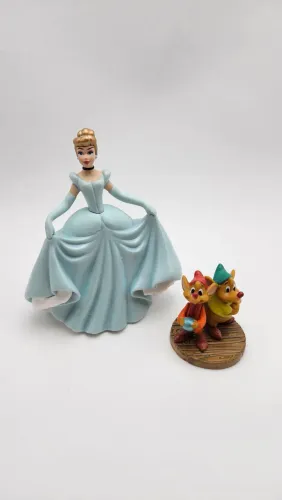 Miniaturas Cinderella, Jaq & Tatá (Disney Store)