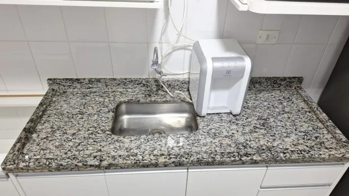 Pia granito 1.50m Cuba inox