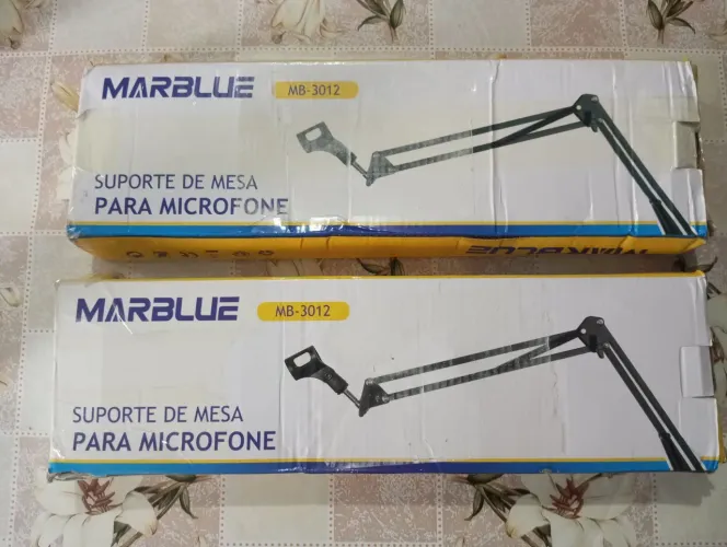 Vendo 2 Suportes para Microfone Marblue MB-3012 Novos