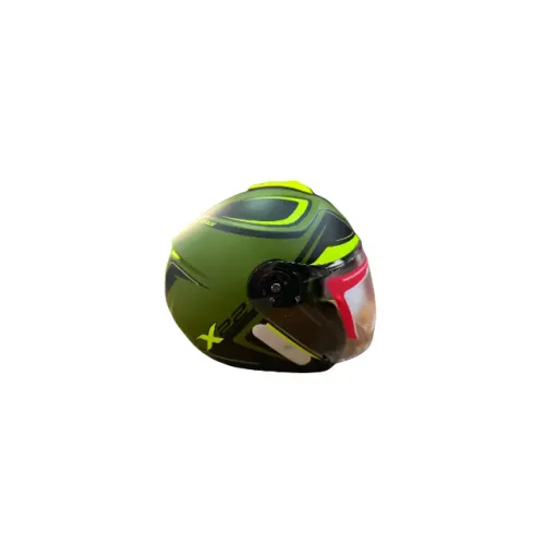Capacete Aberto Givi X22 Planet Hyper Óculos Verde Amarelo