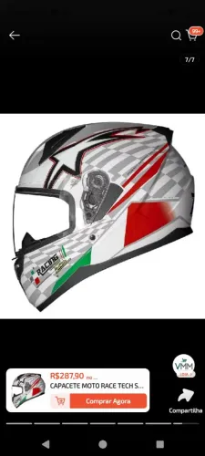 Capacete numeração 56