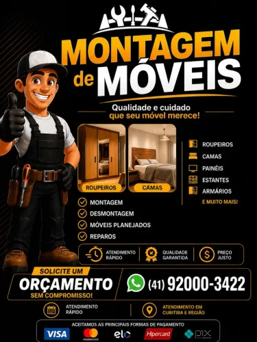 Trabalho com montagem e desmontagem de móveis