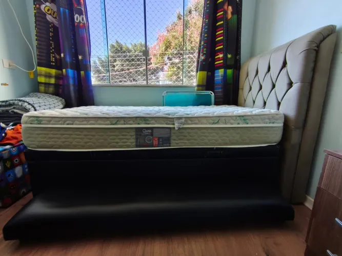 Bi cama box com Bau solteiro 