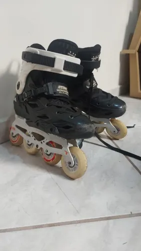 Patins MX branco e preto 39