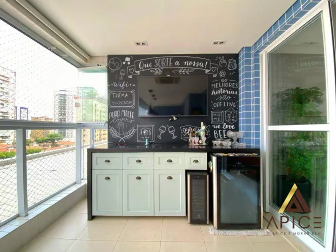 Apartamento com 3 dormitórios à venda, 129 m² por R$ 1.799.000,00 - Aparecida - Santos/SP