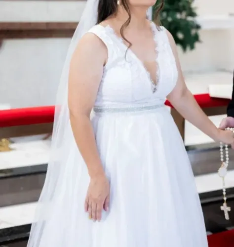 Vestido Noiva Curto+Saia Removivel 