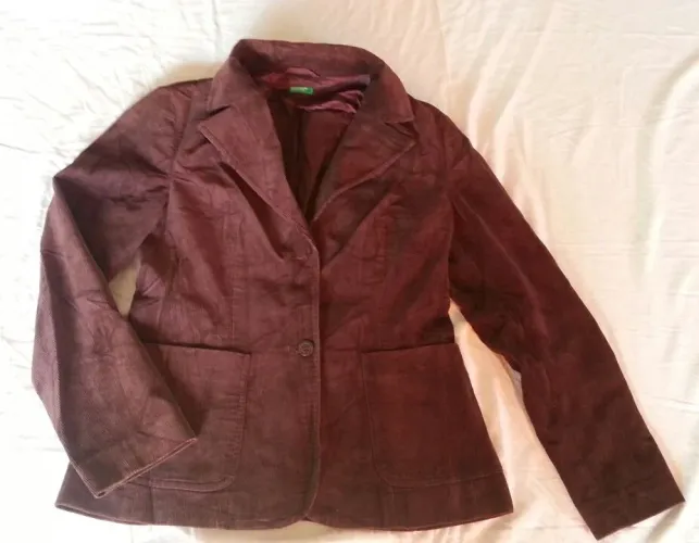 Blazer em veludo feminino Benetton