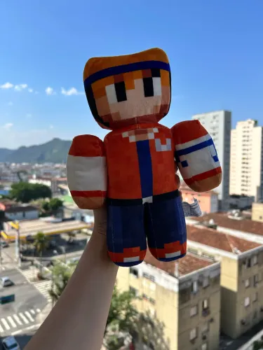 Pelúcia HEY DAVI Minecraft