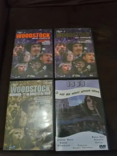 DVDS WOODSTOCK FESTIVAL COM OS TRÊS DIAS - ORIGINAL EM EXCELENTE ESTADO DE CONSERVAÇÃO