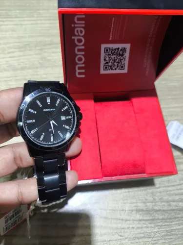 Relógio novo Mondaine inox dia dos namorados