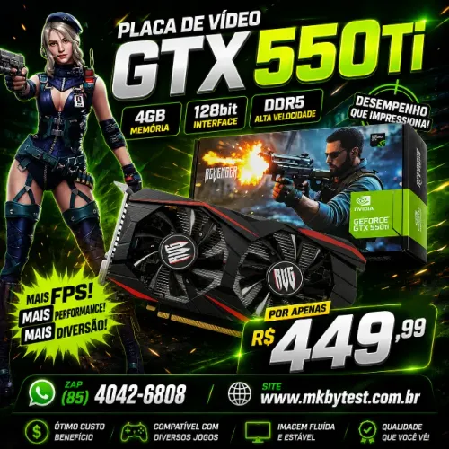 PALCA DE VIDEO GTX550TI 4GB