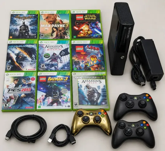 Xbox 360 slim, +9 jogos