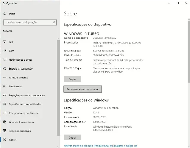 PC Computador de custo-benefício