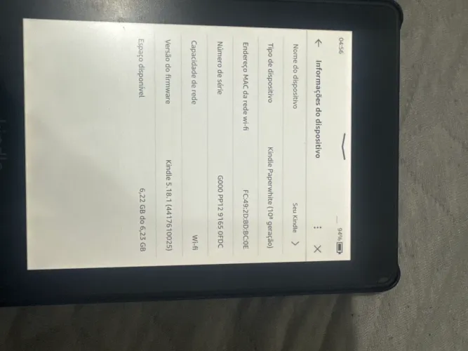 Kindle 10 geração