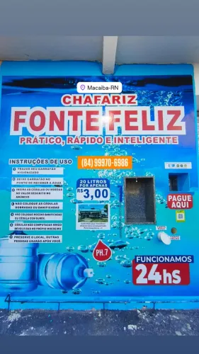 CHAFARIZ ELETRÔNICO DE ÁGUA 6 Mil Reais