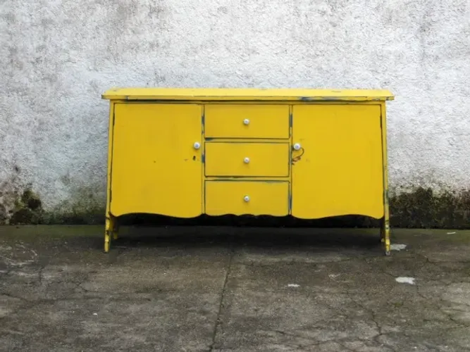 Armário Balcão Buffet Cozinha Antigo em Imbuia 90 X 160 X 40