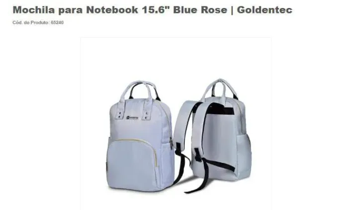 Mochila para Notebook 15.6" Blue Rose | Goldentec
