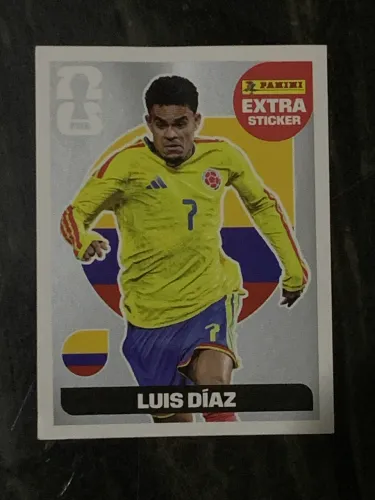 Figurinha Extra Rara Copa 2026 - Luis Díaz Prata