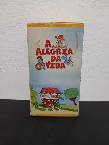 Box VHS A Alegria da Vida 2 VHS + 1 livro com Nota fiscal da época