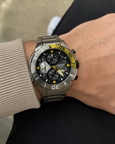 Relógio Orient 300m Cronógrafo - Titanium - Raro - Excelente Estado