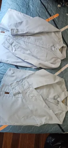 Camisas social infantil azul marca Palomino tamanho 6 anos