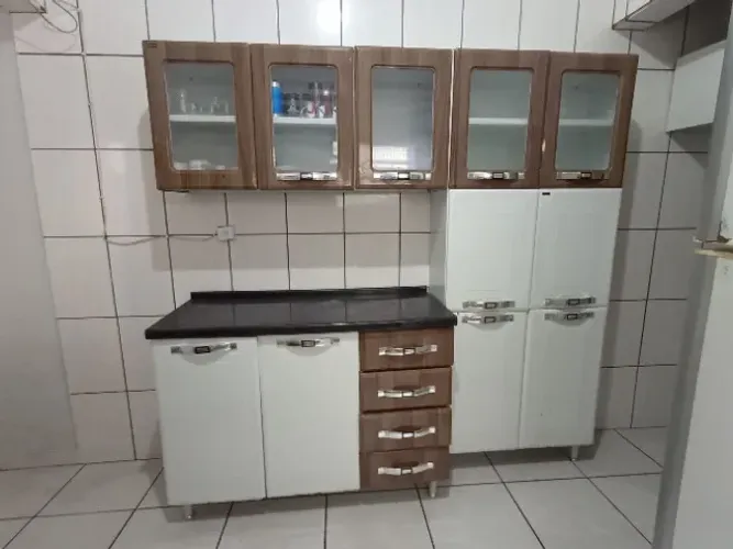 Armário de cozinha em aço completo usado