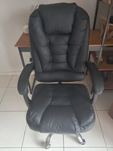 Cadeira Presidente Escritorio Premium Ergonômica<br><br>Preta