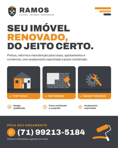 Trabalho de pintura profissional comercial e residencial 