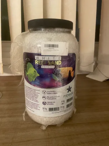 Substrato White Reef Sand MBreda 6kg para Aquário Marinho - Lacrado