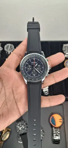 Relógio Navitimer Fundo Azul