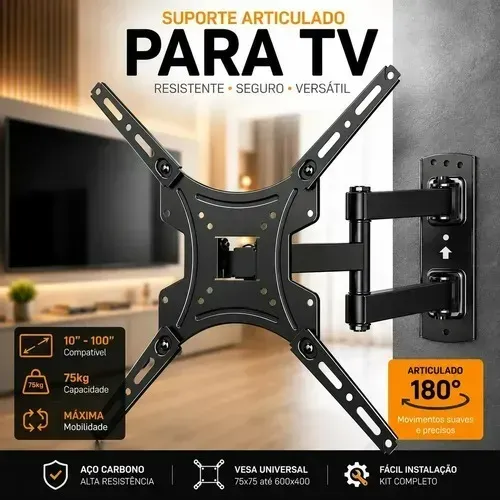 Suporte Para Tv Articulado 14 A 55 Polegada Suporta Até 25kg Adicionar aos favoritos R$ 69
