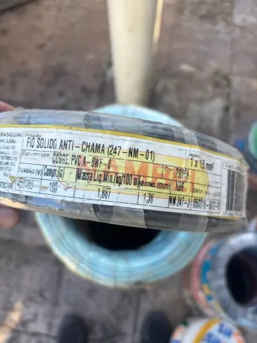 Fio e cabo rígido 2,5 mm  rolo 100 mts Nambei
