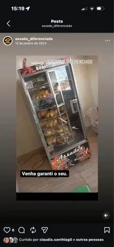 Máquina de assar frangos