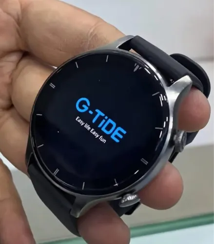 Smartwatch G-TiDE R1 Black - Tela AMOLED Bluetooth Monitoramento de Saúde