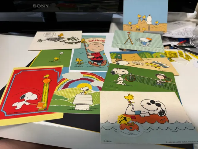Postais Snoopy antigos
