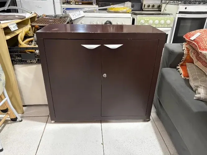 ARMÁRIO DE ESCRITÓRIO 2 PORTAS MARROM