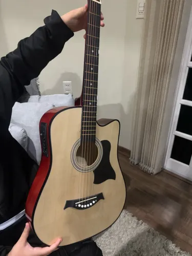 Violão acústico elétrico 