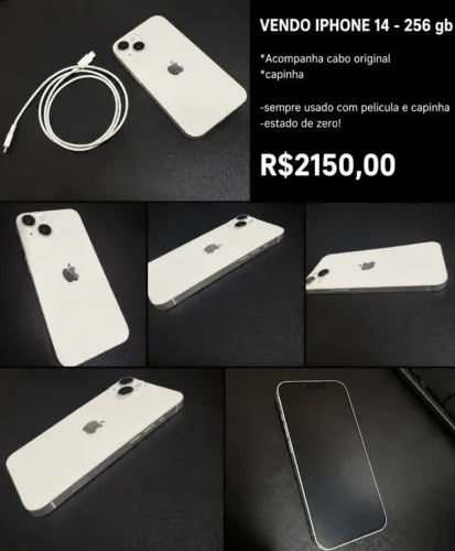 IPHONE 14 - 256gb - Branco