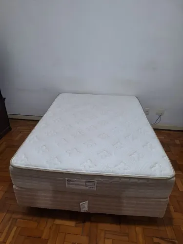 Cama box casal com colchão