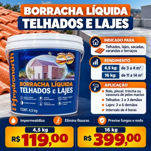 BORRACHA LIQUÍDA IMPERMEABILIZANTE