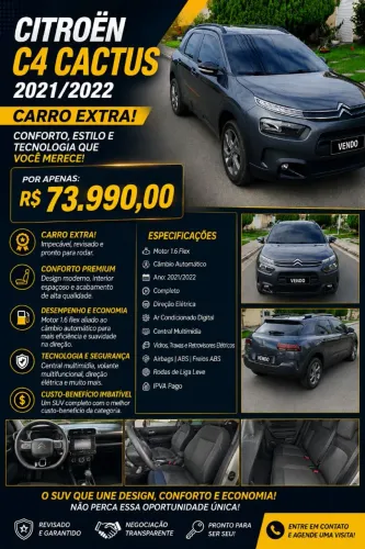 Citroen C4 Cactus Feel 1.6 16V Flex Aut. 2022