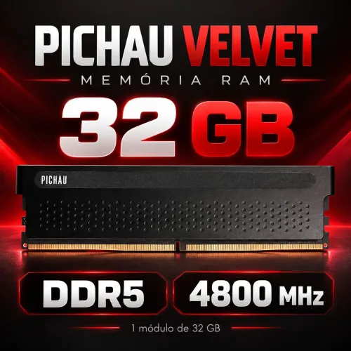 32GB memória ram DDR5 Pichau Velvet 4800mhz