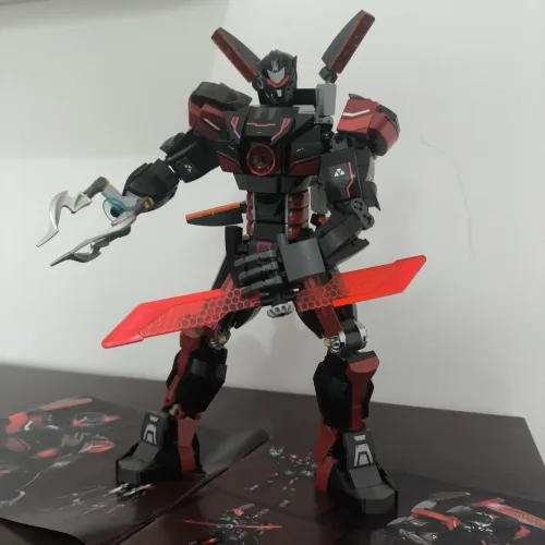 Loja Mundo - Original Sluban Mecha 500+ peças action figure Articulado grande 25cm Lego