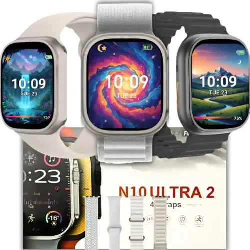 Relógio Inteligente Smartwatch N10 Modelo 2 Gps 4 Pulseiras