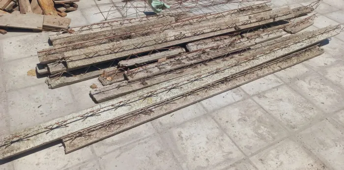 Treliça com concreto