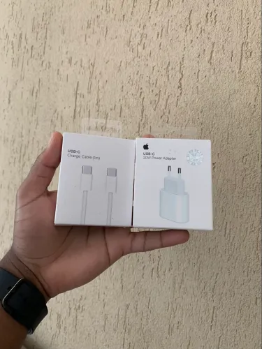Carregador iPhone cabo tipo c + fonte 20w turbo