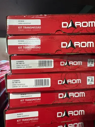 Kit Relação Darom Honda Titan 150 160 Corrente Coroa Pinhão