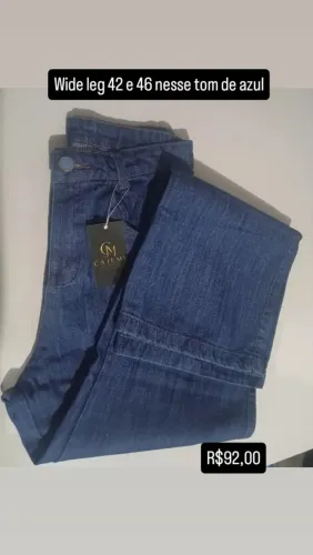 Calça wide leg
