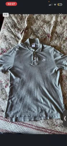 polo nike clube cinza